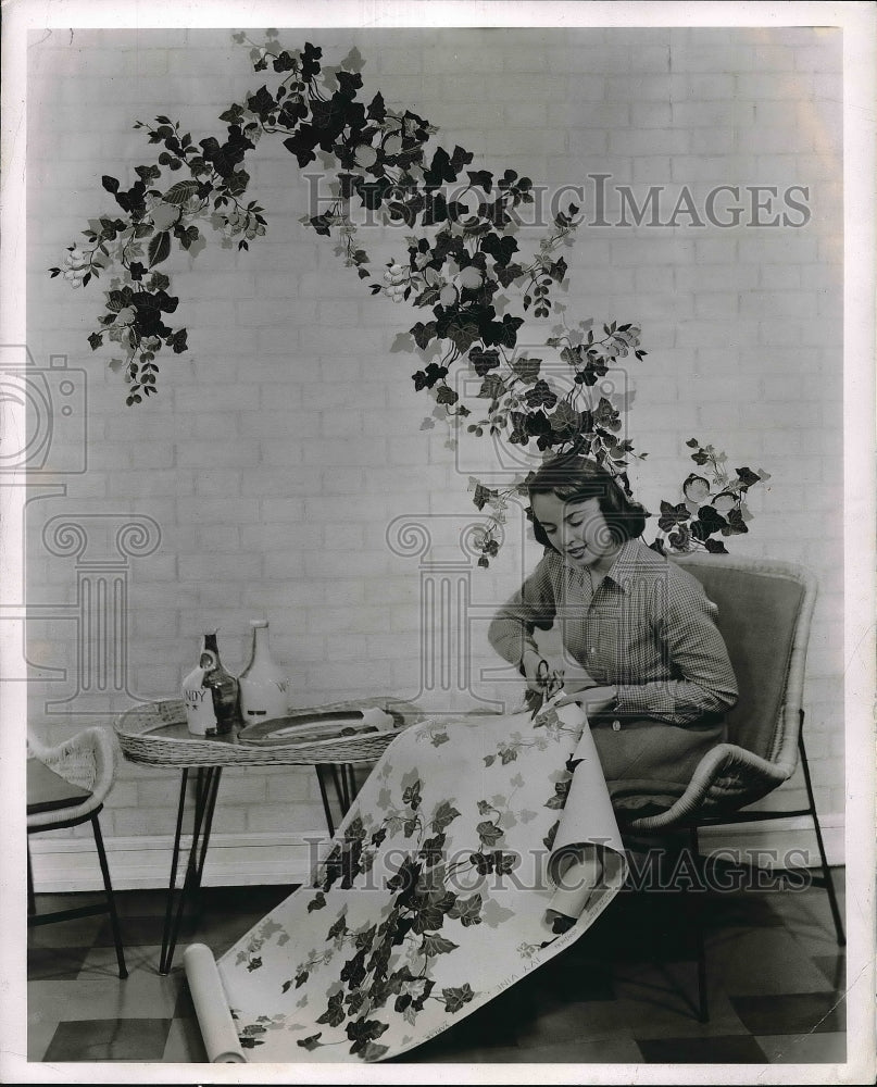 1954 Wall Paper home Decoration  - Historic Images