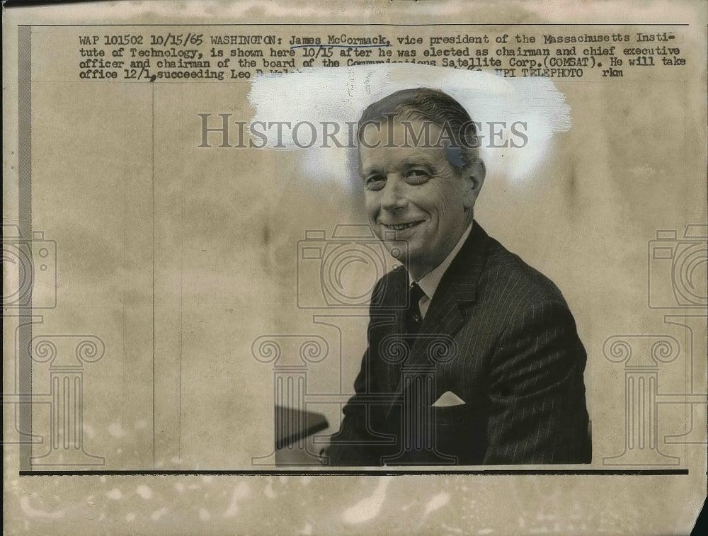 1965 James McCormack, VP of M.I.T.  - Historic Images