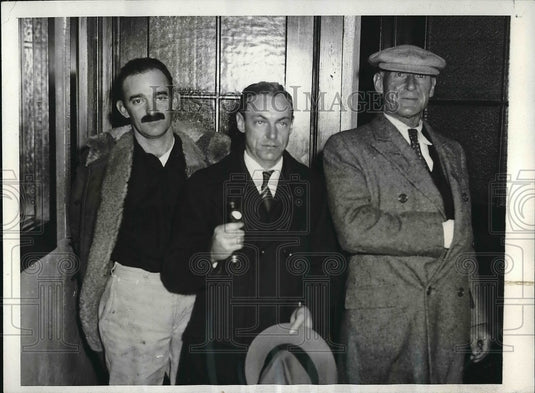 1931 Ed Morris, Capt Bert Roger & Capt. Chapman of "Doris Kellog" - Historic Images