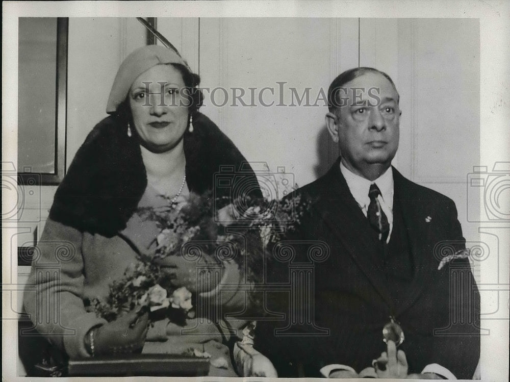 1933 Marquis &amp; Marquesa Angel Tiedra Visit United States - Historic Images