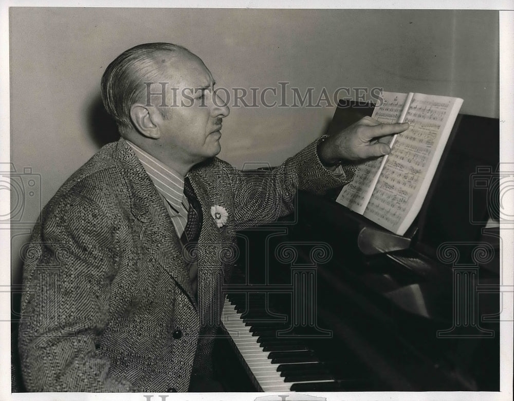 1938 Press Photo Piano Player Percy Stephens - nea96595 - Historic Images
