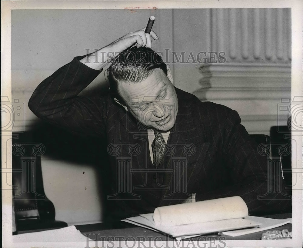 1938 Press Photo Rep. Martin Dies, chairman of House Un-American Activities - Historic Images