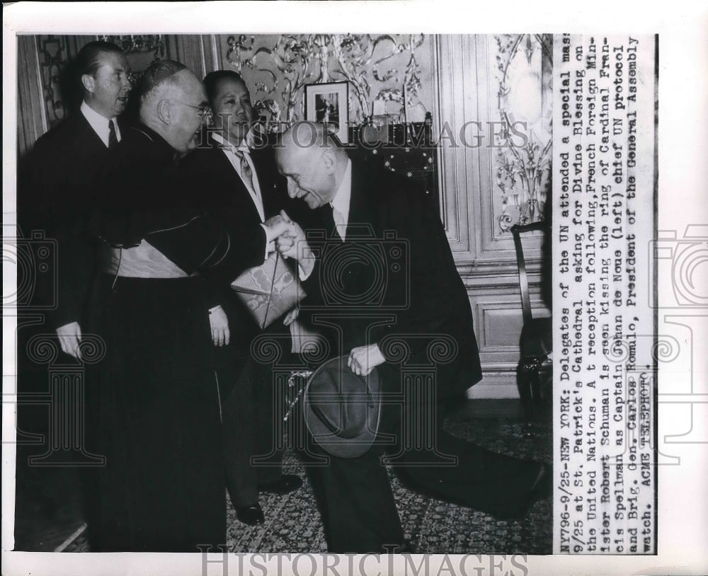 1949 United Nations Delegates Attending Mass St. Patrick&#39;s Cathedral - Historic Images