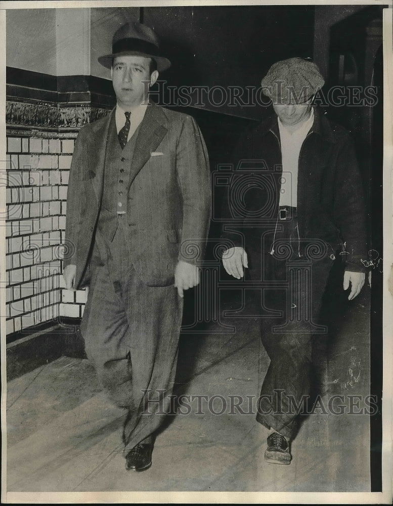 1939 Press Photo Emilio Micelli Arrested, Murder of Susie Martino&#39;s Husband - Historic Images