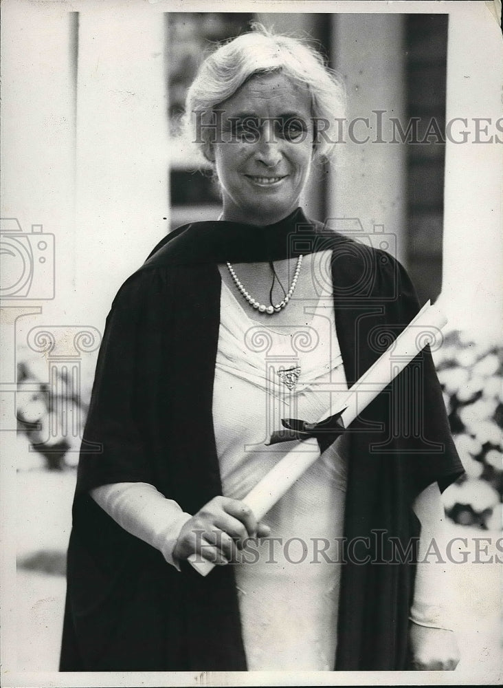 1933 Press Photo Lady Kathleen at Speaking Engagement of Swarthmore College - Historic Images