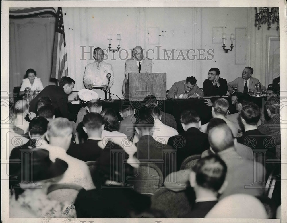 1940 Press Photo Democratic Natl Conv, chair, James A Farley &amp; committee - Historic Images