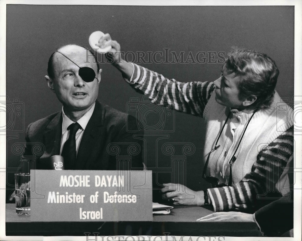 1970 Israeli Defense Min. Moshe Dayan,  - Historic Images