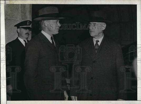 1943 Undersec of War Robert Patterson, Sec of War H Stimson - Historic Images