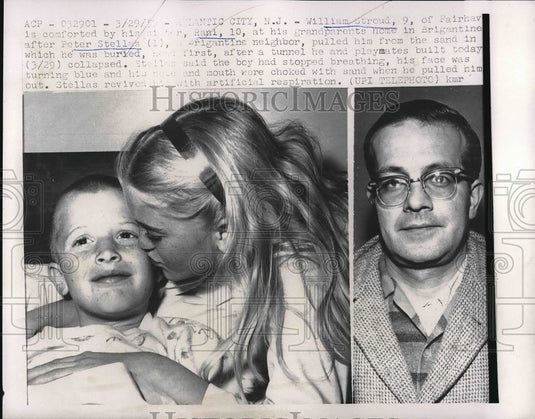 1959 William Stroud Age 9 Buried After Tunnel Collapsed  - Historic Images
