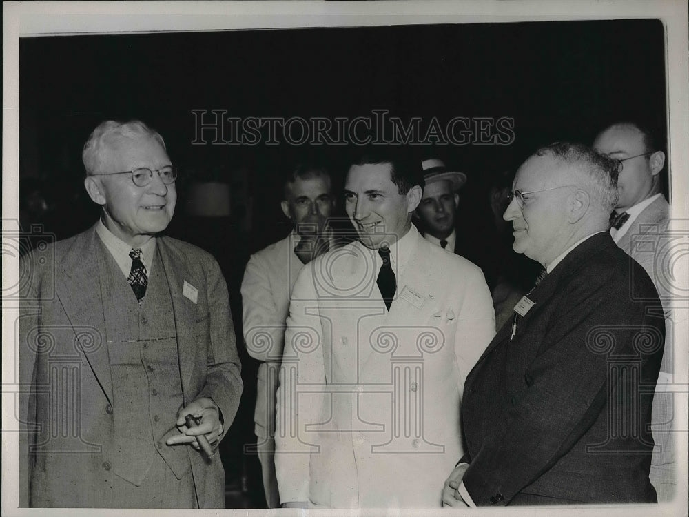 1937 Press Photo James Stalhman President Newspaper Publisher Association - Historic Images