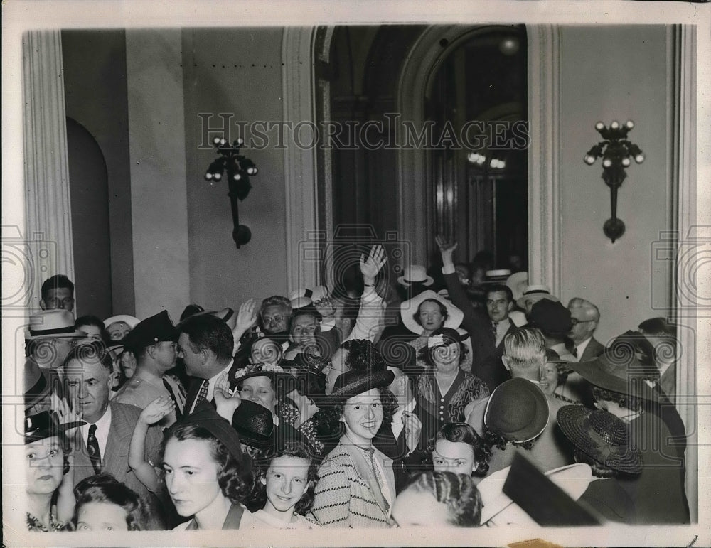 1938 Press Photo Crowds at D.C. House Gallery of Congress - nea97120 - Historic Images