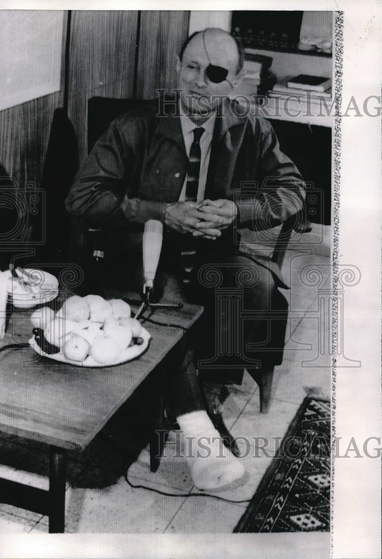 1970 Press Photo Moshe Davan, Israel Defense Minister - nea97227 - Historic Images
