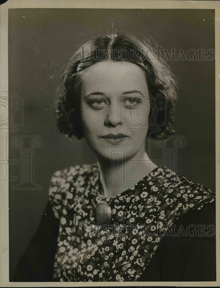 1934 Press Photo Miss Patse Maier - nea97282 - Historic Images