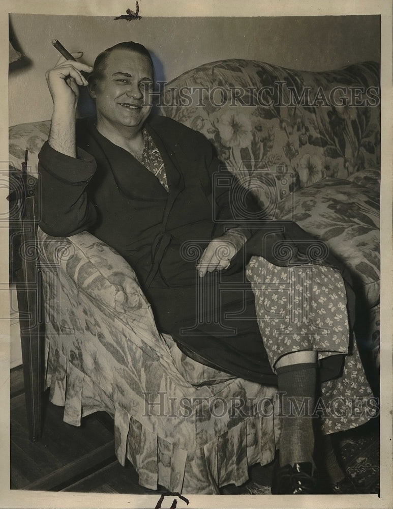 1941 Rep Martin Dies Recuperating From Fatigue Washington D.C. - Historic Images