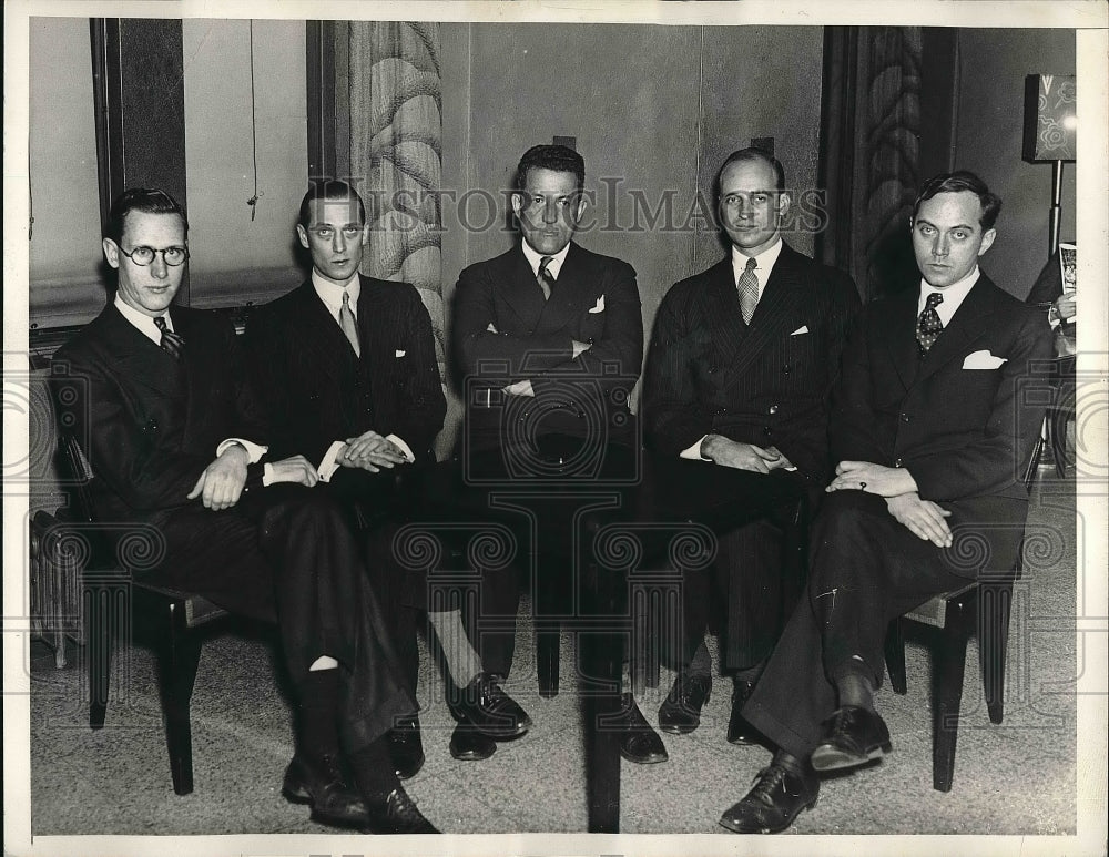 1935 Press Photo James Roosevelt Speaking at Forum Beekman Hill Neighbors Tower - Historic Images