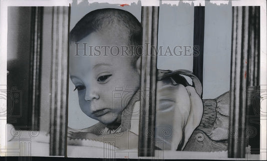 1954 Press Photo Charleston, Ill David "North" at Ill State College - Historic Images