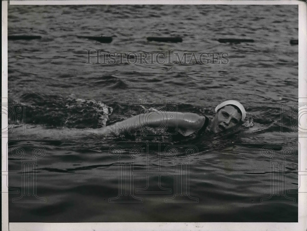 1937 US Olympic swimmer Frances Ryan in San Francisco  - Historic Images