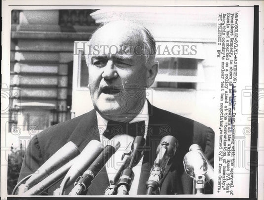 1961 Press Photo Ambassador Arthur Dean - nea97469 - Historic Images