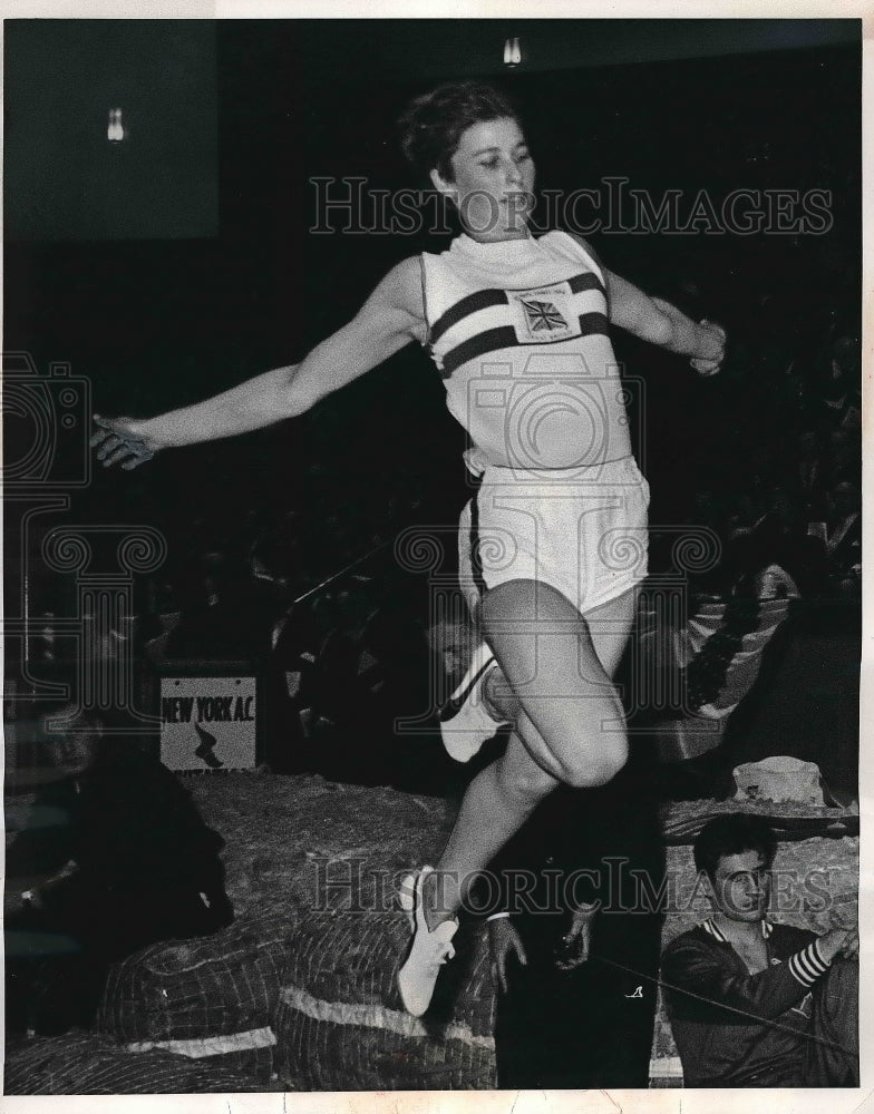 1965 Britain&#39;s Mary Rand Jumps to Victory at Madison Square Garden - Historic Images