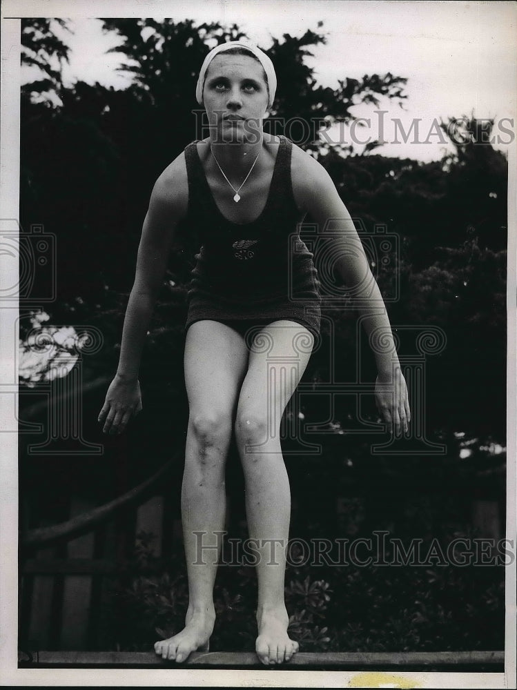 1937 Frances Ryan, A.A.U. Swim Championships, San Francisco - Historic Images