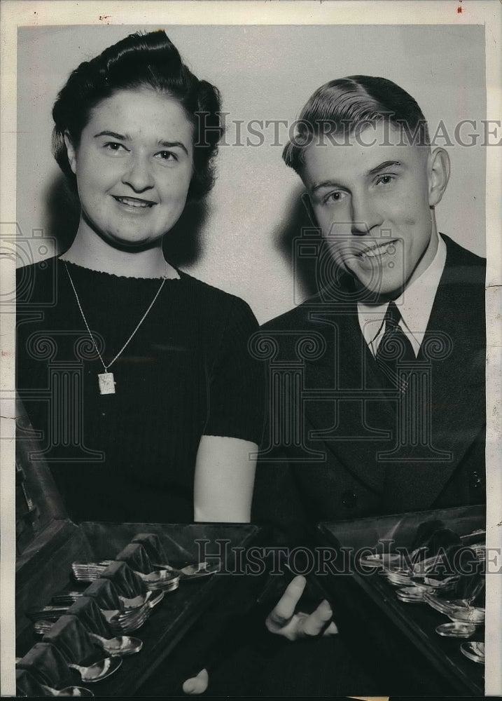 1939 Press Photo Chicago, Ill Robert Summers, SDorothy Lippert, 4-H Club champs - Historic Images