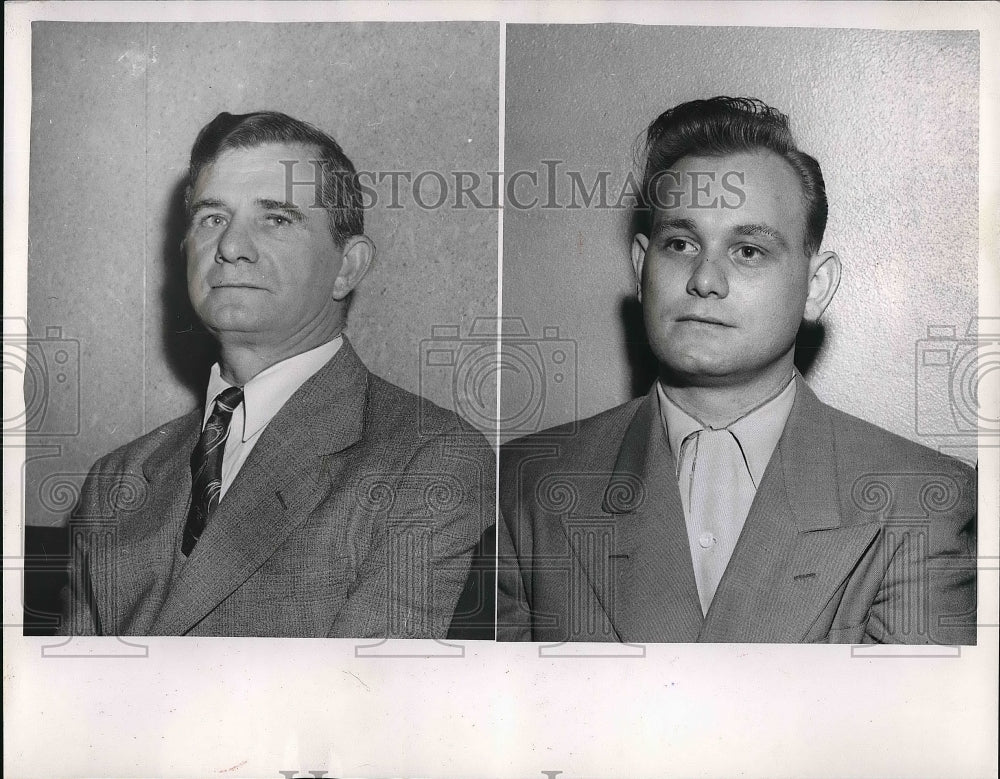 1954 Press Photo Leo Stouvicki and Mr.Knitter. - Historic Images