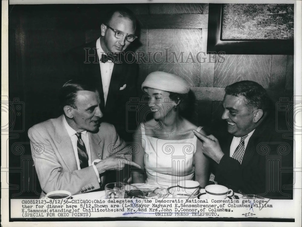 1956 Press Photo Ohio Delegates Democratic National Convention - nea97717-Historic Images