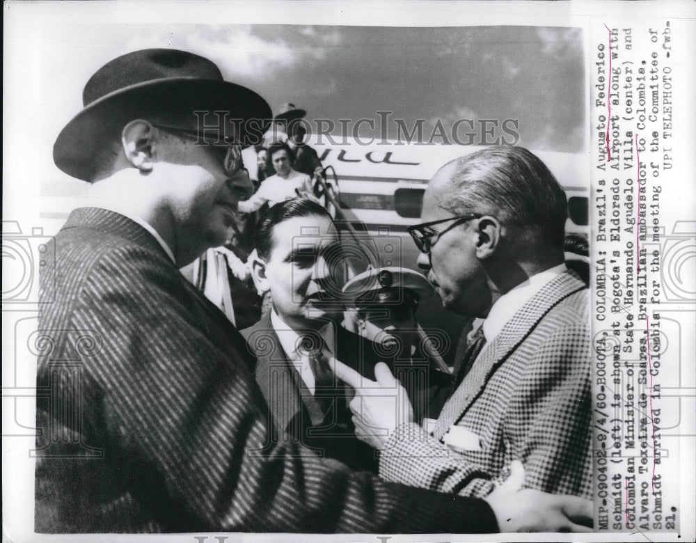 1960 Colombian Minister of State Hernando Agudelo Villa  - Historic Images