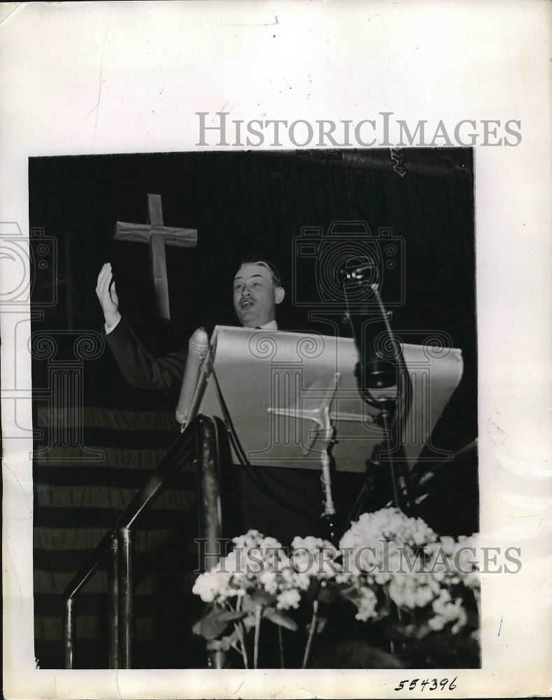 1940 Reverend Martin Dies Addressing Methodist Church Conference - Historic Images