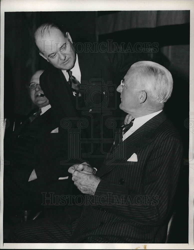 1940 Press Photo GOP presidential candidate Frank Gannett with James Arnold-Historic Images