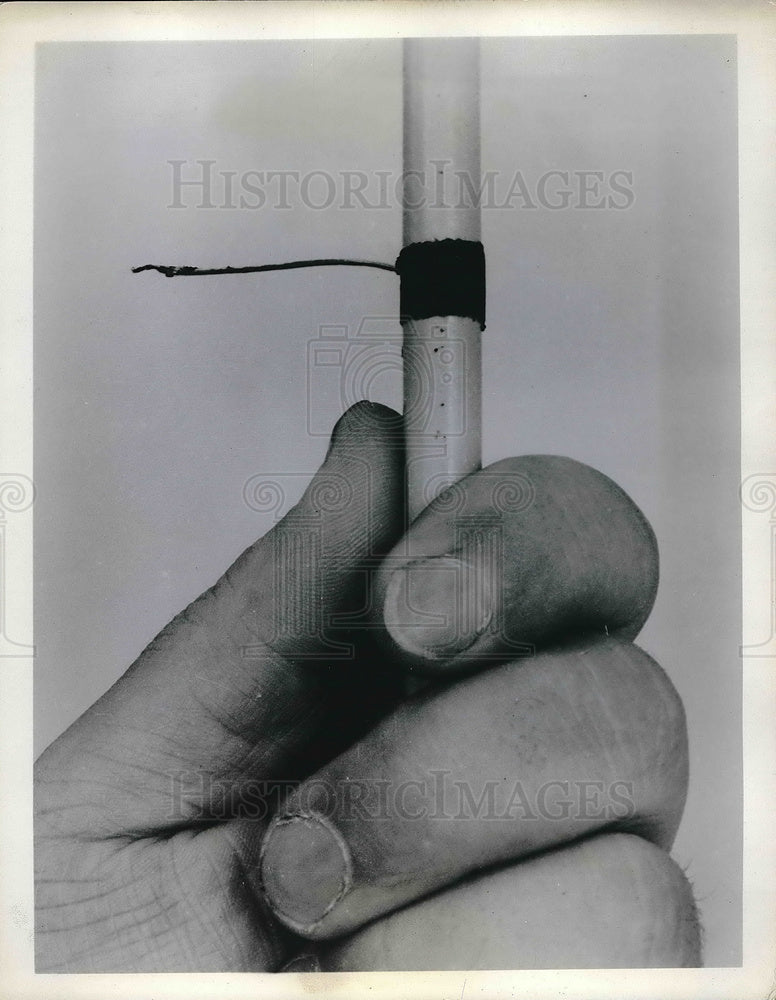 1959 Press Photo thermocouples at Year Around Air Conditioning Research Lab - Historic Images