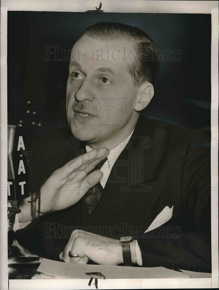 1940 AFL economist Boris Shiskin at D.C. House committee  - Historic Images