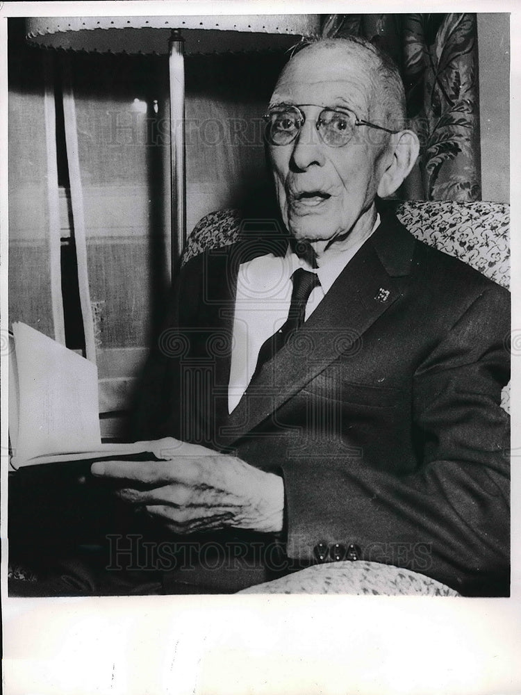 1956 Charles W Squires, Nev. delegate at GOP convention in Calif. - Historic Images