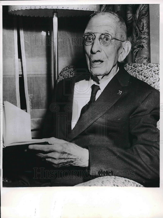 1956 Charles W Squires, Nev. delegate at GOP convention in Calif. - Historic Images