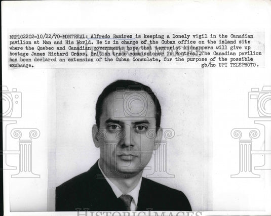 1970 Montreal.Alfredo Ramirez from Vuban Consulate  - Historic Images