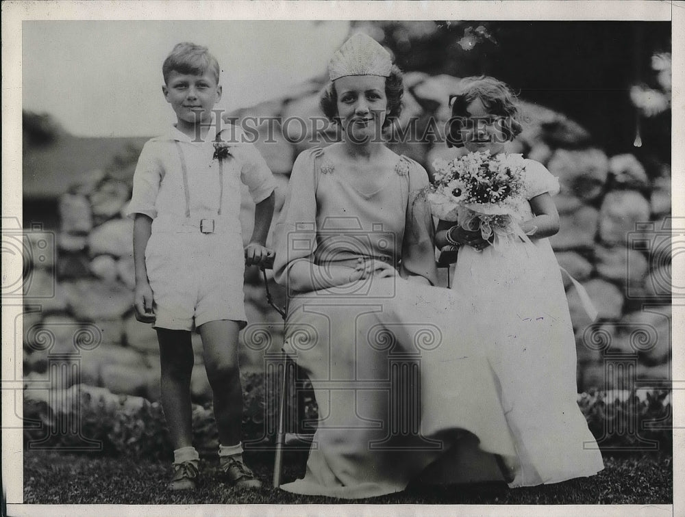 1933 Press Photo Morella Oldham &quot;Queen of Natl Cherry Festival&quot;, b Gray, D Dugal - Historic Images