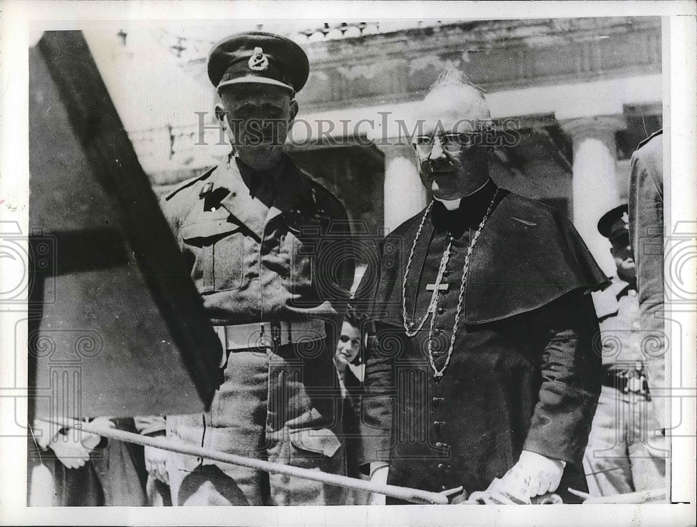 1943 Press Photo Archbishop Francis J. Spellman &amp; Field Marshal Viscount Gort - Historic Images