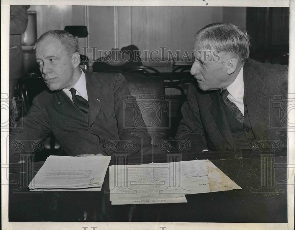 1944 Secretary of War Henry Stimson Before Senate Military Committee - Historic Images