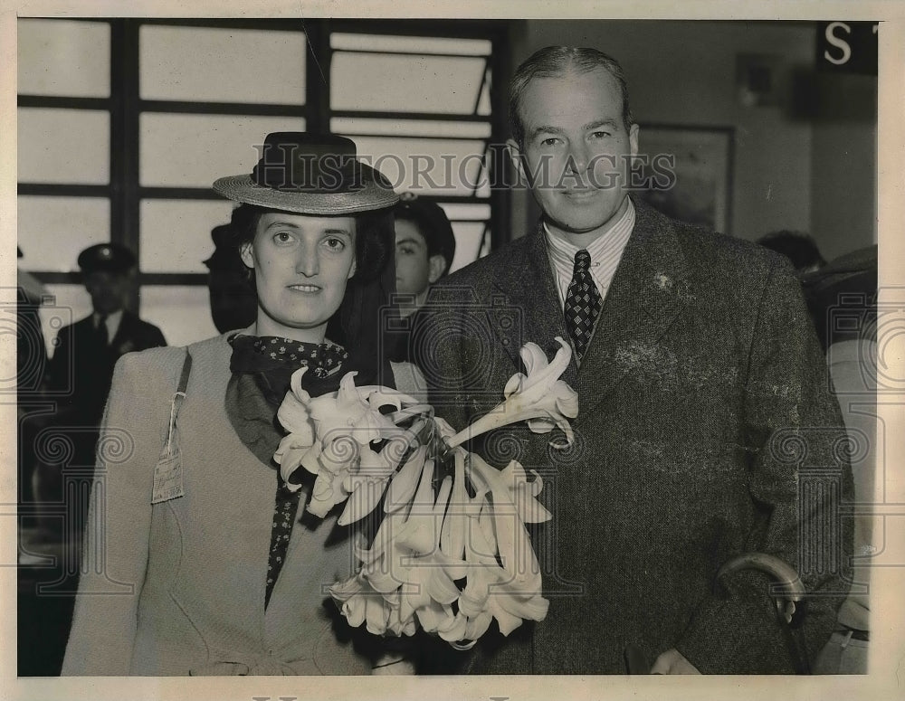 1941 Press Photo Mr., Mrs. Jefferson Patterson Secretary American Embassy Berlin - Historic Images