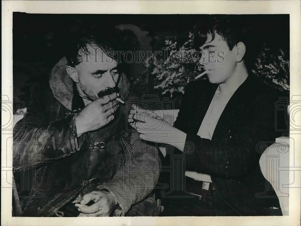 1939 Press Photo London, 2 survivors of sunk ship Spaarndam - nea98945-Historic Images