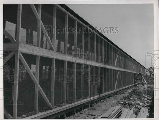 1937 Press Photo Construction of Chapman Chinchilla farm - nea98946 - Historic Images