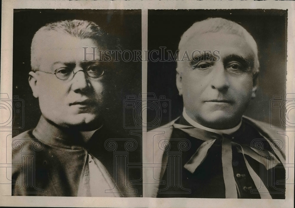 1939 Press Photo Vatican City, Lorenzo Cardinal Lauri, Alessandro Cardinal Verde - Historic Images