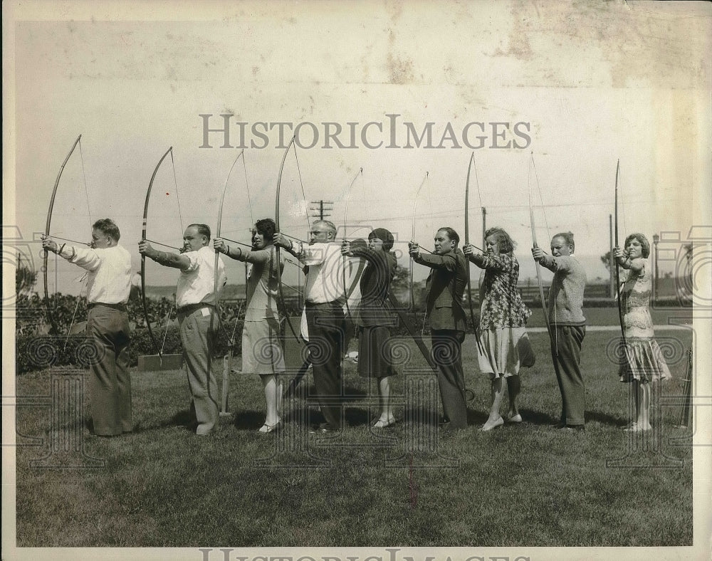 1930 Press Photo H. Church Hames W. erofth, Esther C. Reynolds, Larry bates - Historic Images