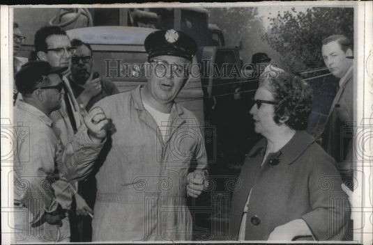 1963 Hazelton, Pa Mrs David Fellin, wife of trapped miner & fireman - Historic Images