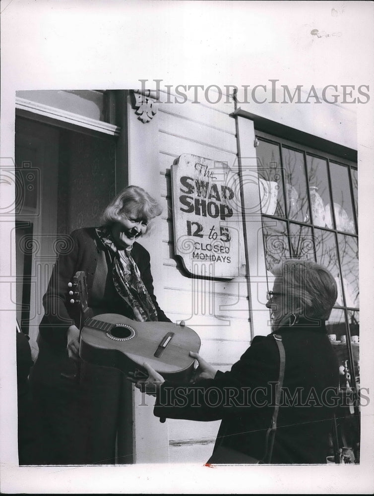 1955 Mrs Blake O&#39;Connor Swap Shop Clothing Store Owner  - Historic Images