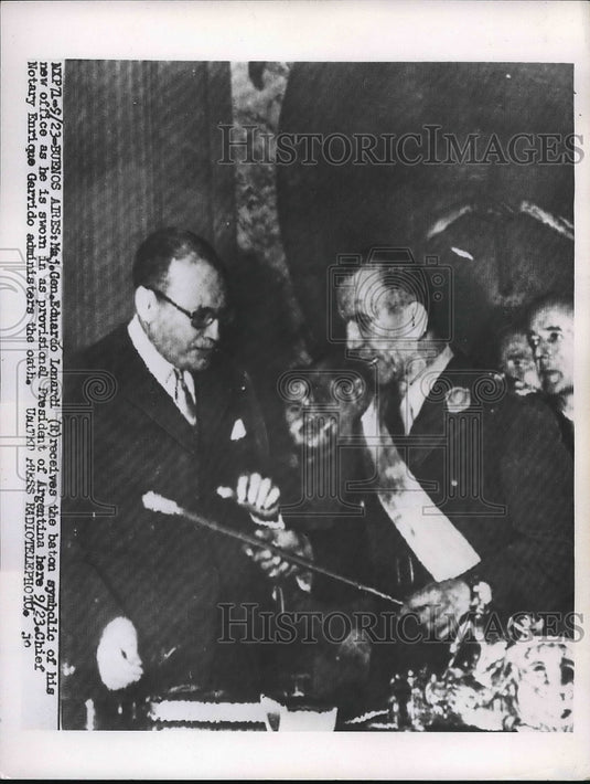 1955 Major General Lonardi Swearing in as Argentinian President - Historic Images