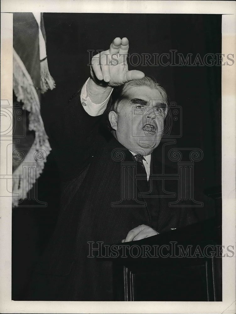 1940 Pres. John L Lewis of the Congress for Industrial Organization - Historic Images
