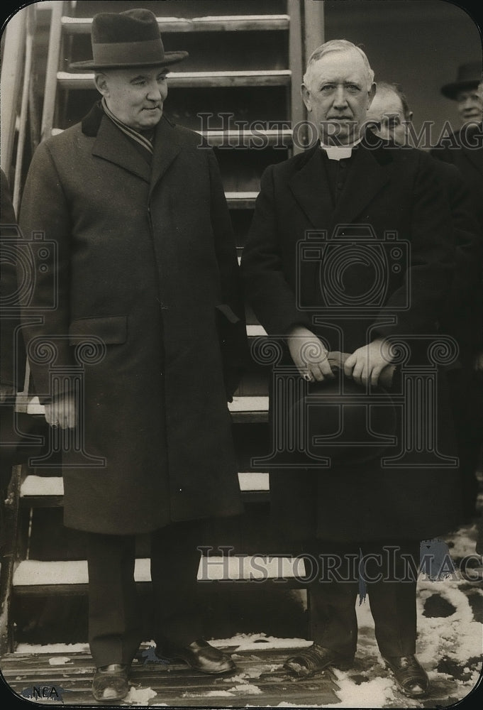 1928 Press Photo Cardinal Rouleau of Canada & Bishop Dume of New York - Historic Images