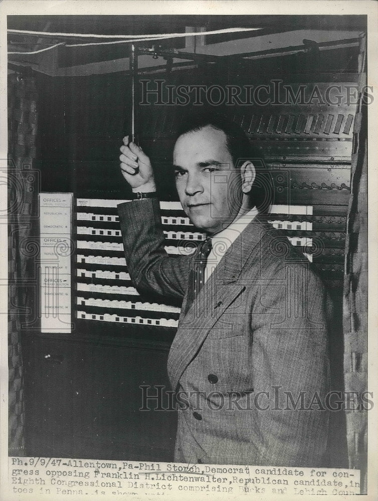 1947 Phil Storch Democrat Candidate for Congress  - Historic Images