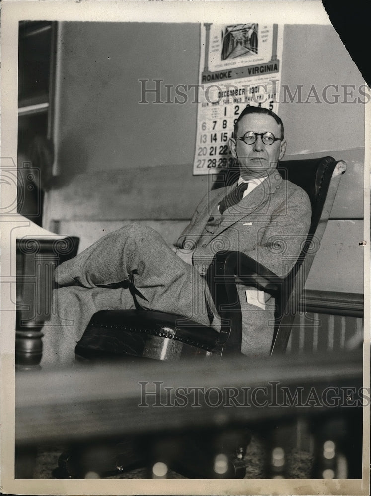 1931 Judge C. Vernon Spratly who is presiding at the trial of Prof. - Historic Images